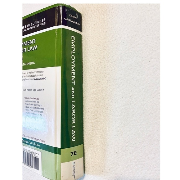 EMPLOYMENT AND LABOR LAW Patrick J Cihon Textbook - Picture 7 of 10